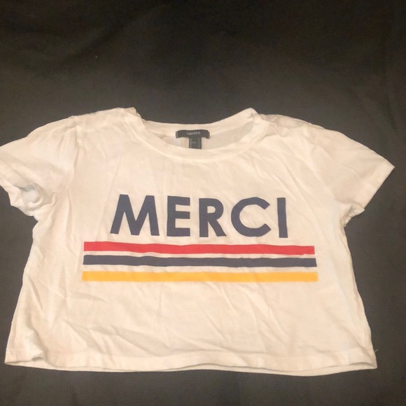 Forever 21 Tops - Merci crop top